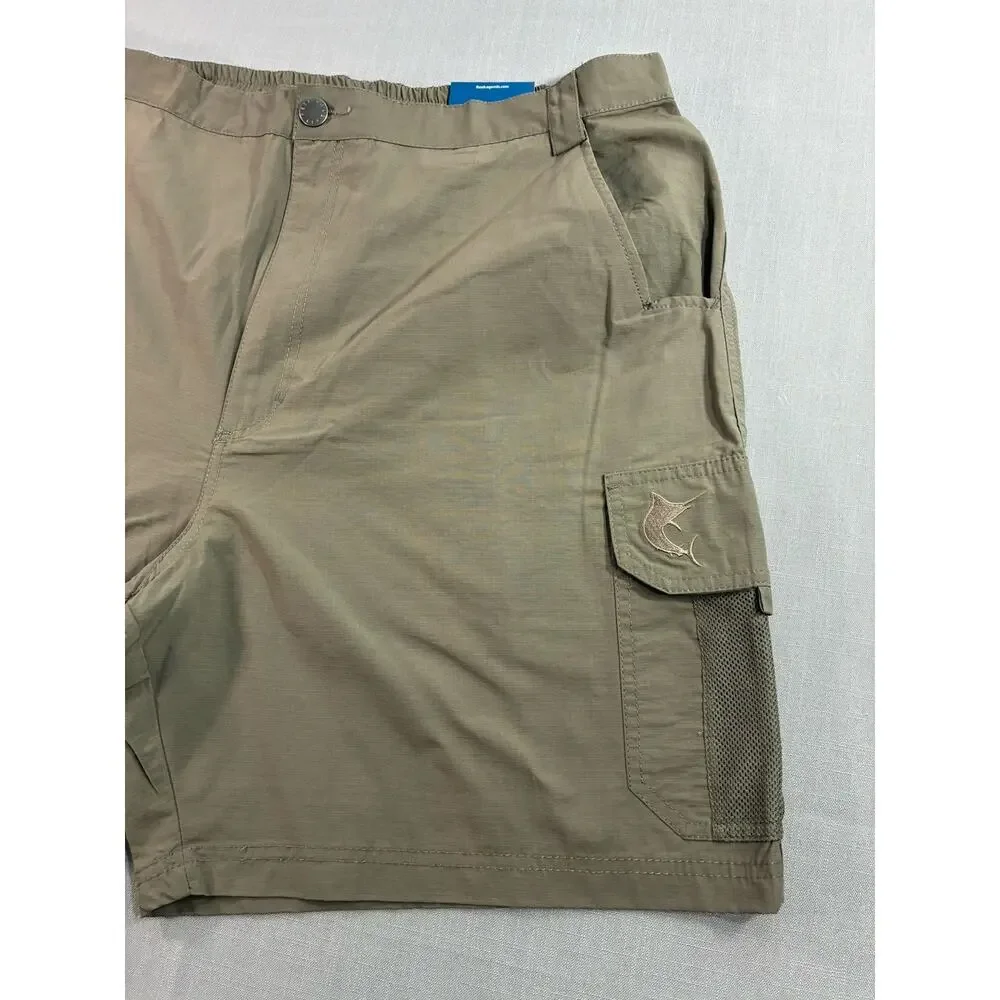 Reel Legends Tarpon Shorts Bundle Mens XL NWT Fishing Performance Blue Brown